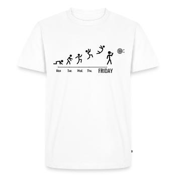 Dart game Dartboard Darts Darts - Men's Premium Organic T-Shirt - white - Front - Nico (187cm)