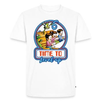 Gamer PC Gaming Game Consoles Jeu Gamer 6 ans - T-shirt Premium bio Homme - blanc - Devant - Nico (187cm)