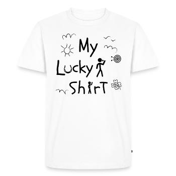 Dart game Dartboard Darts Darts - Men's Premium Organic T-Shirt - white - Front - Nico (187cm)