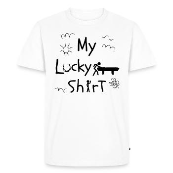 Jeu de billard Table de billard billard amusant billard - T-shirt Premium bio Homme - blanc - Devant - Nico (187cm)