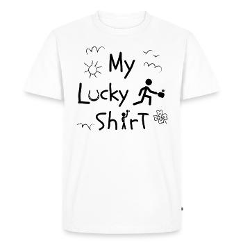pickleball pickleball balles de pickleball drôle - T-shirt Premium bio Homme - blanc - Devant - Nico (187cm)