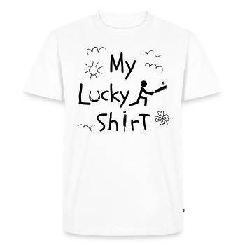 Cricketer Cricket-game jeu de cricket amusant - T-shirt Premium bio Homme - blanc - Devant - Nico (187cm)