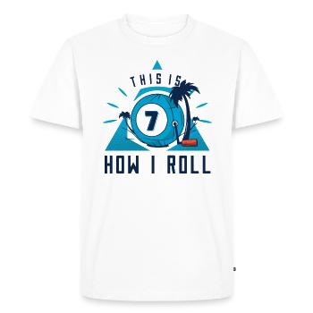 Joueur de bingo Jeu de bingo Jeu de bingo amusant - T-shirt Premium bio Homme - blanc - Devant - Nico (187cm)