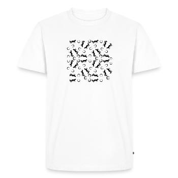 Trotting cheval Trabrennsport Sport équestre Chevaux - T-shirt Premium bio Homme - blanc - Devant - Nico (187cm)