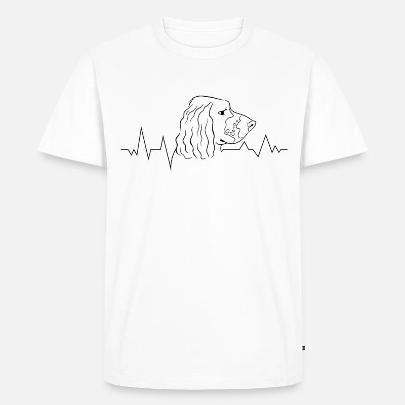 Hunderasse Englisch Springer-Spaniel - Männer Premium Bio T-Shirt - Weiß