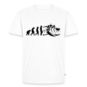 Surfer-Sport Evolution Surfer Surfboard - Men's Premium Organic T-Shirt - white - Front - Nico (187cm)