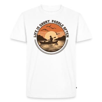 Canoë Kayak Kayak Paddle-Life - T-shirt Premium bio Homme - blanc - Devant - Nico (187cm)