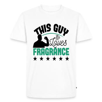 Parfüm Fragrance Perfüm Perfume Parfum Duft - T-shirt Premium bio Homme - blanc - Devant - Nico (187cm)