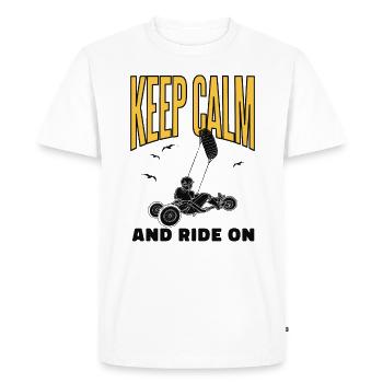 Beach Kite Windracer Land Kite Kite Beach Sailor - Men's Premium Organic T-Shirt - white - Front - Nico (187cm)