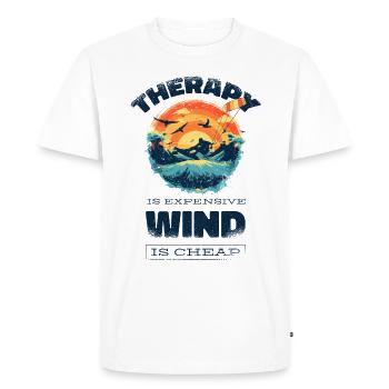 kitesurf kitesurf kitesurf kitesurf drôle - T-shirt Premium bio Homme - blanc - Devant - Nico (187cm)