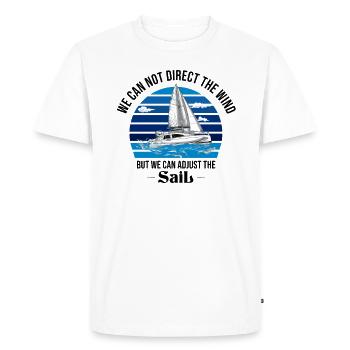 marin voilier voilier voilier voilier yacht - T-shirt Premium bio Homme - blanc - Devant - Nico (187cm)