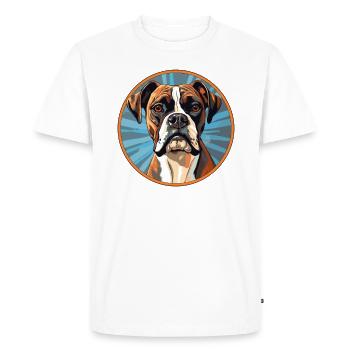 Boxer Dog Races Boxer Dogs Accessoires Propriétaires de chiens - T-shirt Premium bio Homme - blanc - Devant - Nico (187cm)