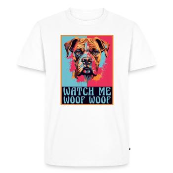 Boxer Dog Races Boxer Dogs Accessoires Propriétaires de chiens - T-shirt Premium bio Homme - blanc - Devant - Nico (187cm)
