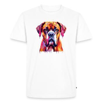 Boxer Dog Races Boxer Dogs Accessoires Propriétaires de chiens - T-shirt Premium bio Homme - blanc - Devant - Nico (187cm)