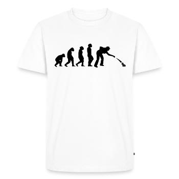 Pétanque Boccia Boules de pétanque - T-shirt Premium bio Homme - blanc - Devant - Nico (187cm)