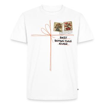 Bonsaï Papa Bonsaï Arbre Bonsaï Plantes - T-shirt Premium bio Homme - blanc - Devant - Nico (187cm)