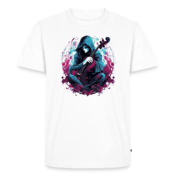Violoncelliste, violoncelliste-musicien Collo-Musik - T-shirt Premium bio Homme - blanc - Devant - Nico (187cm)