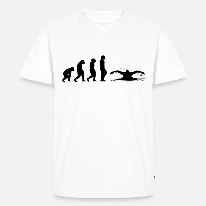 Nageurs Nage Evolution Natation - T-shirt Premium bio Homme - blanc