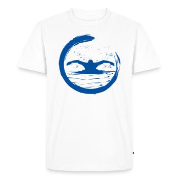 Swimmers Swim Swim - Men's Premium Organic T-Shirt - white - Front - Nico (187cm)