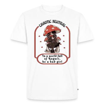 champignons, cueilleurs de champignons, champignons, producteurs, champignons drôles - T-shirt Premium bio Homme - blanc - Devant - Nico (187cm)