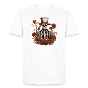 Jardinier, Jardinier amateur, Fleuriste - T-shirt Premium bio Homme - blanc - Devant - Nico (187cm)