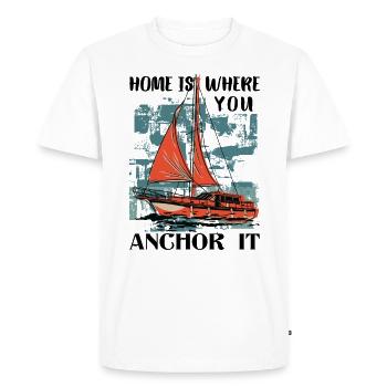Sailor Voilier Voilier Voilier Yacht à voile - T-shirt Premium bio Homme - blanc - Devant - Nico (187cm)