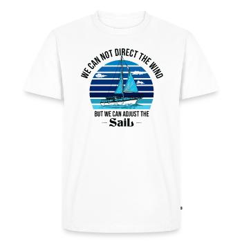 Sailor Voilier Voilier Voilier Yacht à voile - T-shirt Premium bio Homme - blanc - Devant - Nico (187cm)