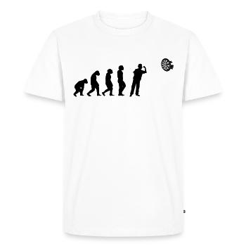 Darts, Dartboard, Darts, Dart Player Evolution - Men's Premium Organic T-Shirt - white - Front - Nico (187cm)