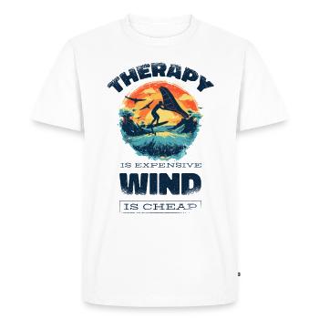 Wingfoil Surfer Wingfoiling Accessories Wing-Foiling - Men's Premium Organic T-Shirt - white - Front - Nico (187cm)