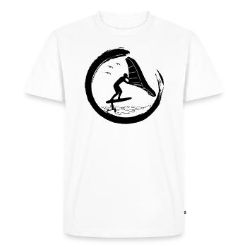 Wingfoil Surfer Wingfoiling Hydrofoil Wing-Foiling - Men's Premium Organic T-Shirt - white - Front - Nico (187cm)