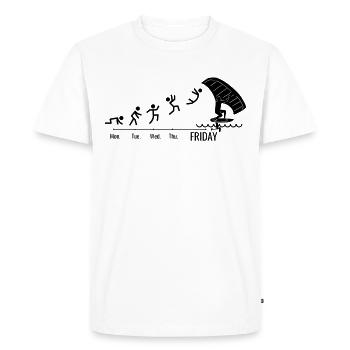 Wingfoil Surfer Wingfoiling Hydrofoil Weekend - Men's Premium Organic T-Shirt - white - Front - Nico (187cm)