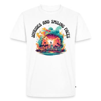Foire du parc d’attractions, fête foraine, fête du village - T-shirt Premium bio Homme - blanc - Devant - Nico (187cm)