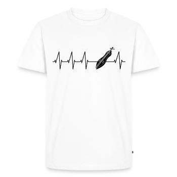 Dulcimer musicien Instrument à cordes pincées Dulcimer martelé - T-shirt Premium bio Homme - blanc - Devant - Nico (187cm)