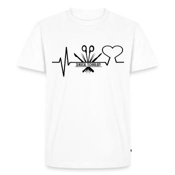 Chirurgien assistant chirurgical et technique - T-shirt Premium bio Homme - blanc - Devant - Nico (187cm)