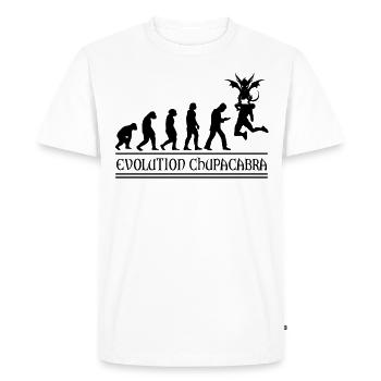 Cryptozoologistes Chupacabra Créatures Évolution - T-shirt Premium bio Homme - blanc - Devant - Nico (187cm)