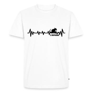 Cryptozoologistes Chupacabra Créatures Heartbeat - T-shirt Premium bio Homme - blanc - Devant - Nico (187cm)