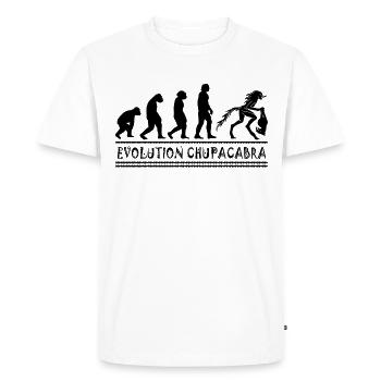 Cryptozoologistes Chupacabra Créatures Évolution - T-shirt Premium bio Homme - blanc - Devant - Nico (187cm)