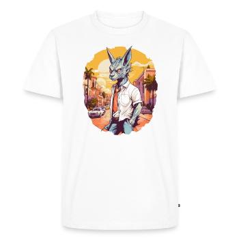 Cryptozoologistes Chupacabra Créatures Porto-Rico - T-shirt Premium bio Homme - blanc - Devant - Nico (187cm)