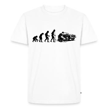 Mécatronicien, Mécanicien automobile, Électricien - T-shirt Premium bio Homme - blanc - Devant - Nico (187cm)