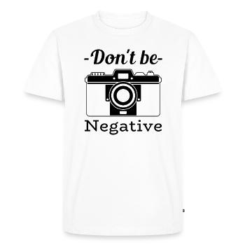 Photographes Dictons Drôles Photographe Nature Animale - T-shirt Premium bio Homme - blanc - Devant - Nico (187cm)