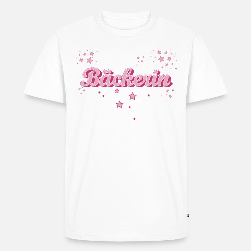 Bäcker Abschluss-Geschenk Bäckerin - Männer Premium Bio T-Shirt - Weiß