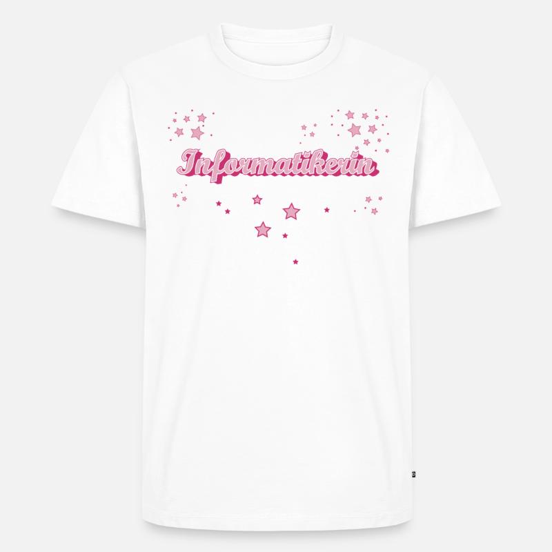 Programmierer Abschluss-Geschenk Informatikerin - Männer Premium Bio T-Shirt - Weiß