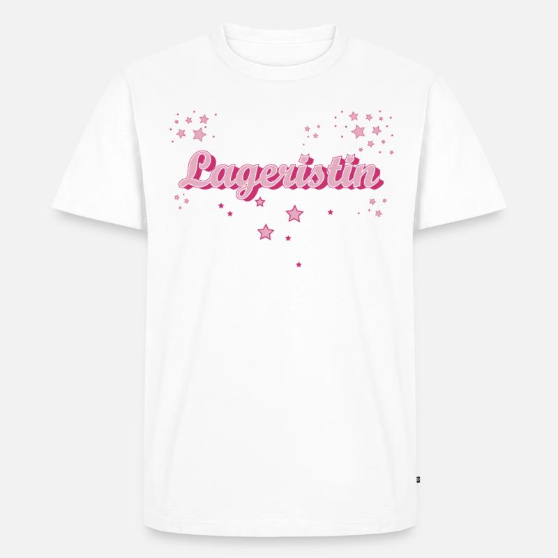 Lagerleiter Abschluss-Geschenk Lageristin - Männer Premium Bio T-Shirt - Weiß