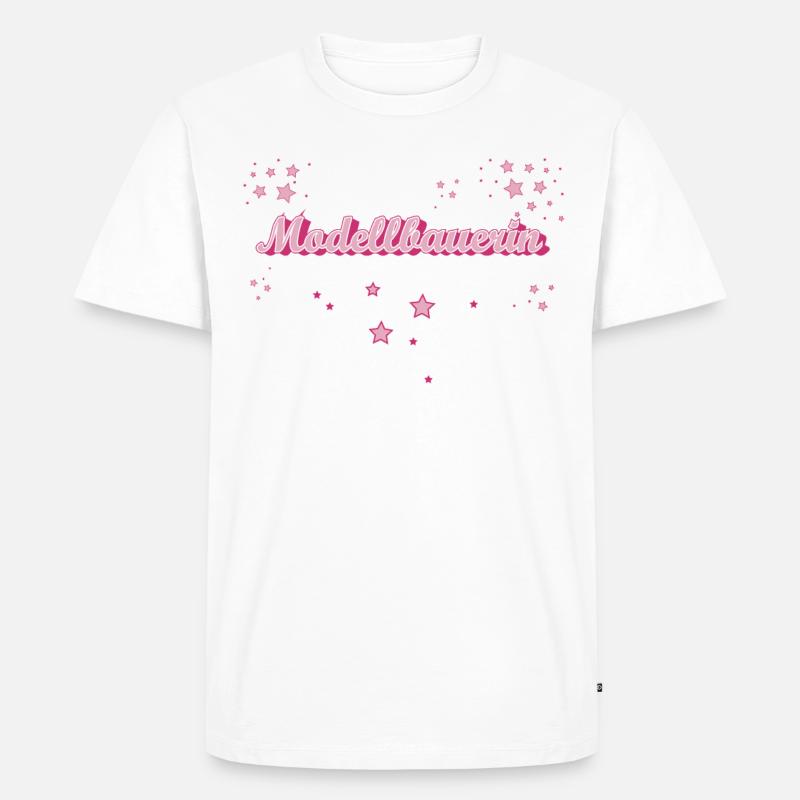 Technischer Abschluss-Geschenk Modellbauerin - Männer Premium Bio T-Shirt - Weiß