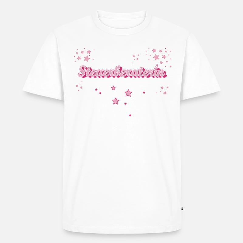 Buchhalter Abschluss-Geschenk Steuerberaterin - Männer Premium Bio T-Shirt - Weiß
