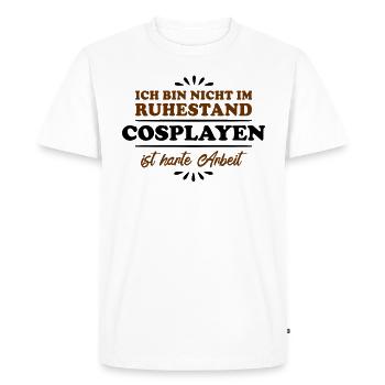 Retirement Retiree Retiree Cosplayer - Men's Premium Organic T-Shirt - white - Front - Nico (187cm)