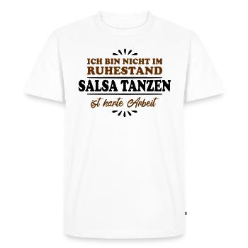 Retirement, Retiree, Retiree, Salsa Dancer - Men's Premium Organic T-Shirt - white - Front - Nico (187cm)