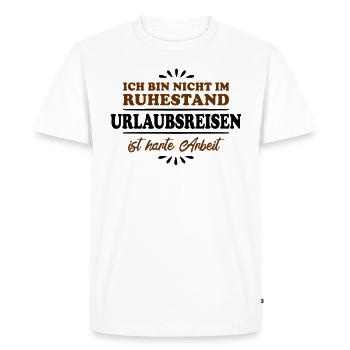 Retirement Retirees Retirees Vacations - Men's Premium Organic T-Shirt - white - Front - Nico (187cm)