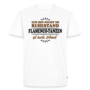 Retraité Retraité Retraité Danse Flamenco - T-shirt Premium bio Homme - blanc - Devant - Nico (187cm)