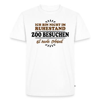Zoologie des pensionnés - T-shirt Premium bio Homme - blanc - Devant - Nico (187cm)